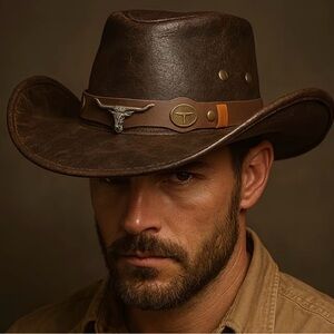 Cowboy brown hat!